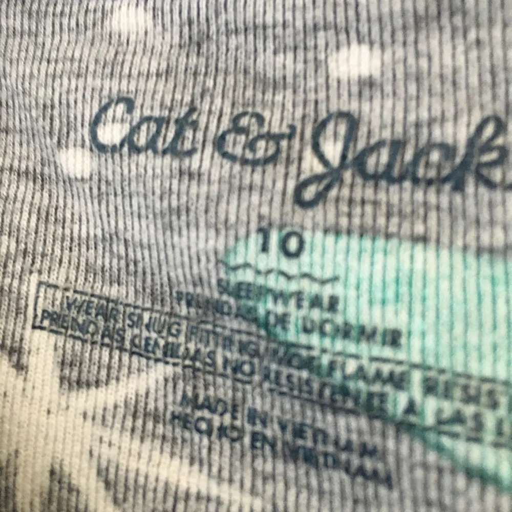 Boys cat and jack sleep tee 10
